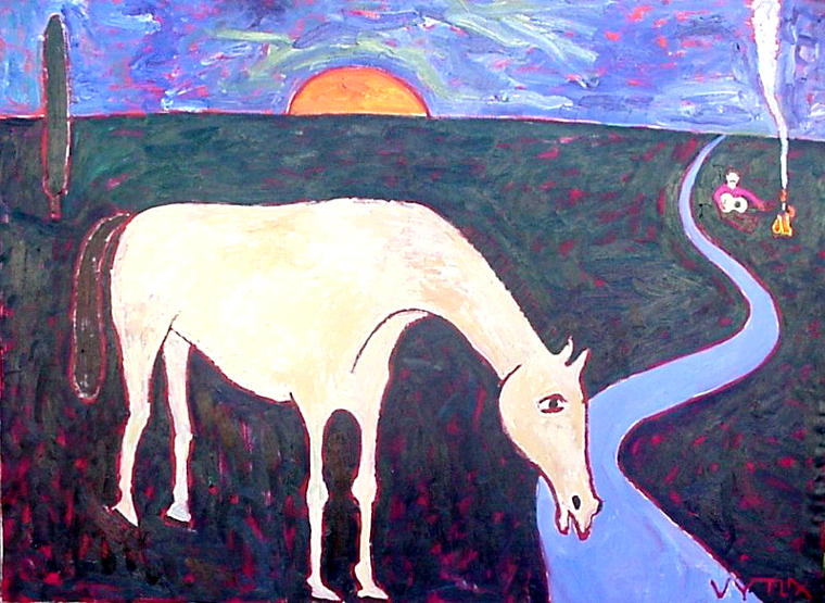 Gipsy's Luck. 2000. Oil on canvas, 145x200 cm 