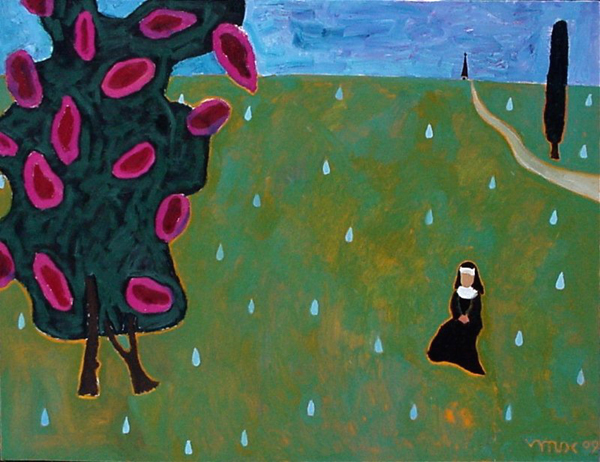 The Dew Evaporates in the Morning. 1999. Oil on canvas, 135x176 cm 