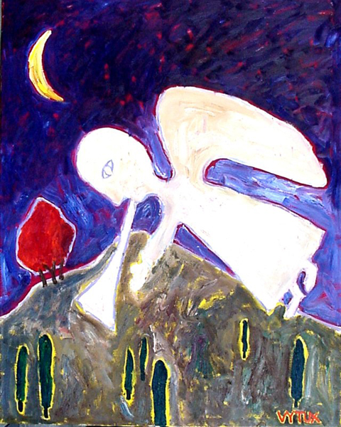 Falling Angel. 2000. Oil on canvas, 170x134 cm